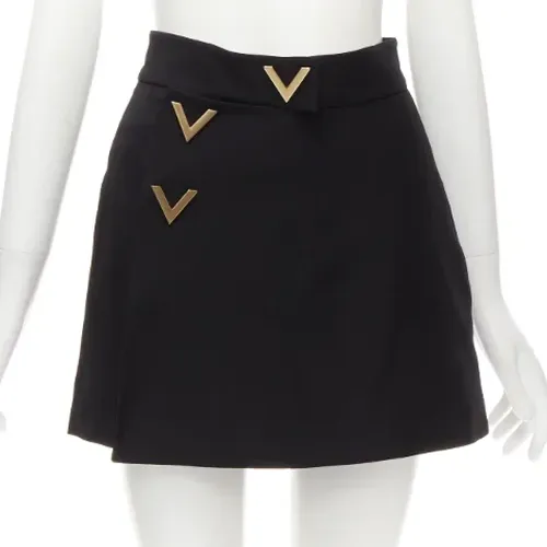Pre-owned Wool bottoms , female, Sizes: XS - Valentino Vintage - Modalova