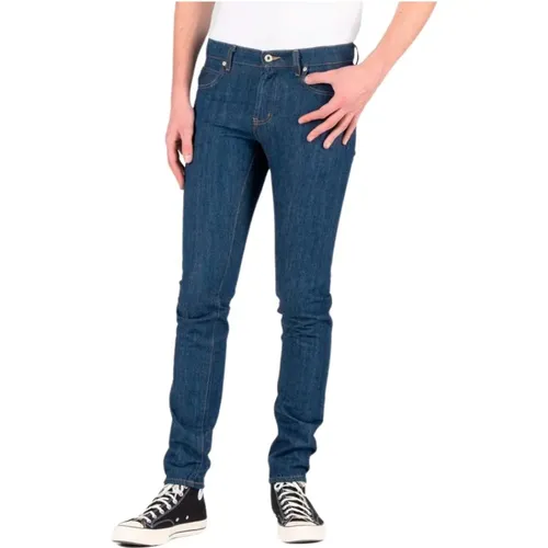 New Frontier Selvedge Super Guy Jeans , male, Sizes: W29 L34 - Naked & Famous Denim - Modalova