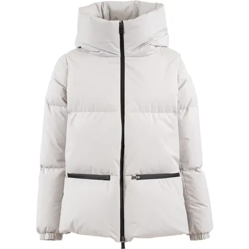 Quilted Hooded Coat , female, Sizes: XS, S - Herno - Modalova