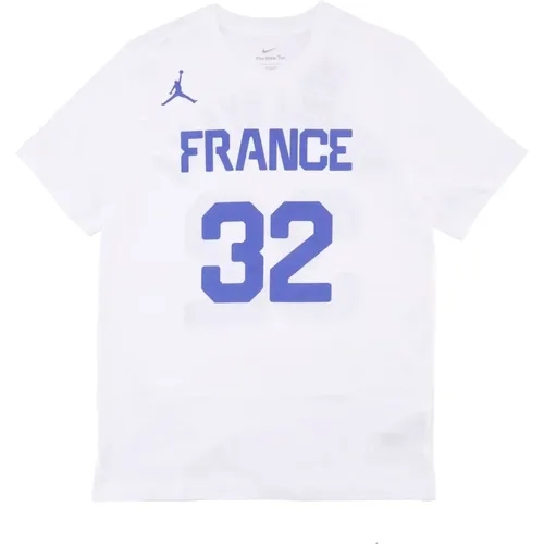 Frankreich Basketball Tee Nr. 32 Wembanyama , Herren, Größe: S - Jordan - Modalova