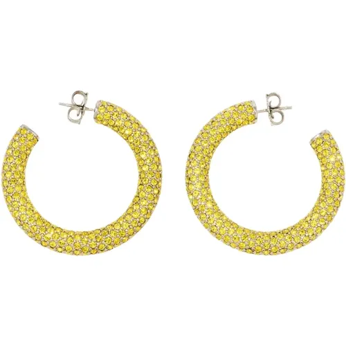 Cameron Medium Earrings , female, Sizes: ONE SIZE - Amina Muaddi - Modalova