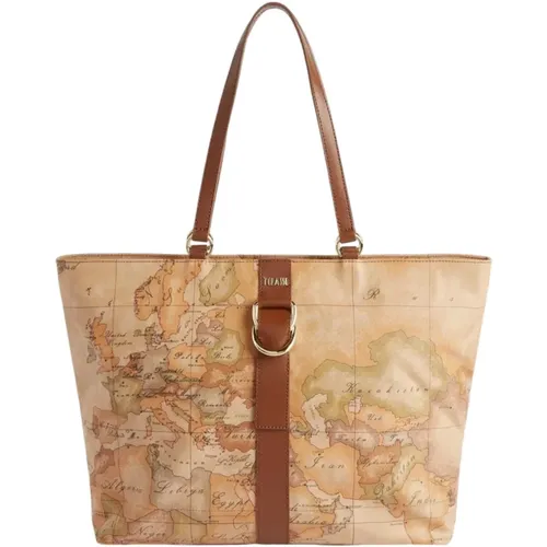 Geo Classic Soft Shopper Bag , female, Sizes: ONE SIZE - Alviero Martini 1a Classe - Modalova