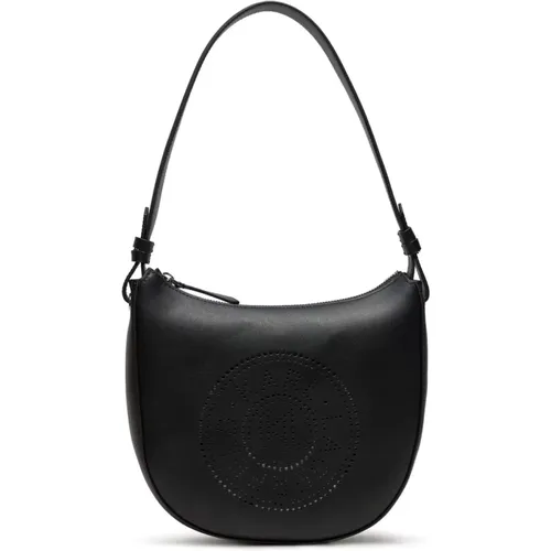 Perforated Round Camera Bag , female, Sizes: ONE SIZE - Karl Lagerfeld - Modalova