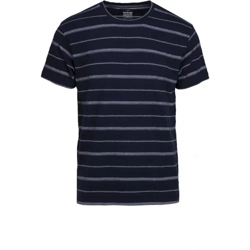 Striped Jacquard T-Shirt , male, Sizes: S, XS, XL, 3XL, 2XL, L - BomBoogie - Modalova