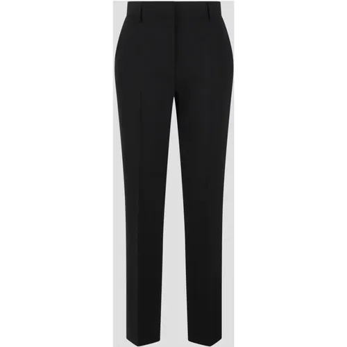 Slim Fit Wool Canvas Trousers , female, Sizes: XS, M, S - alberta ferretti - Modalova