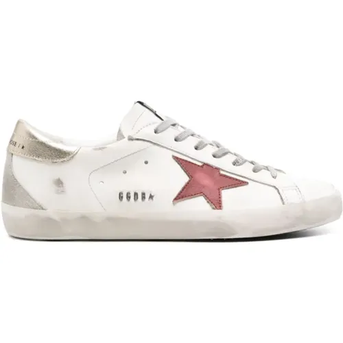 Verwitterte Ledersneakers , Herren, Größe: 44 EU - Golden Goose - Modalova