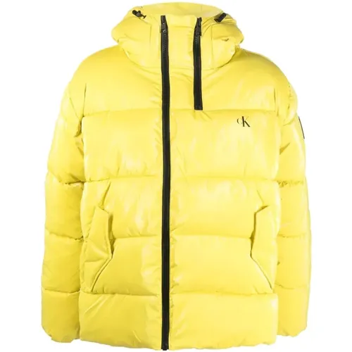 Shine Oversized Puffer Jacket , male, Sizes: S - Calvin Klein Jeans - Modalova