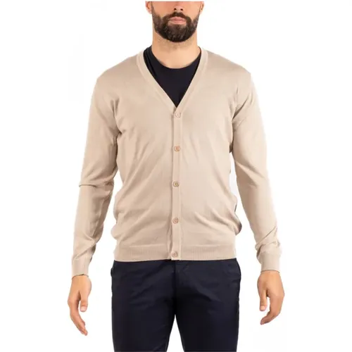 Mens Cardigan Sweater , male, Sizes: L, XL, S - Daniele Alessandrini - Modalova