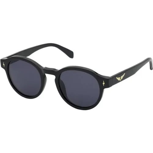 Smoke Sunglasses Shiny , unisex, Sizes: 49 MM - Zadig & Voltaire - Modalova