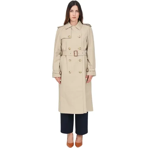 Beiger Trenchcoat Damenmode , Damen, Größe: XL - Ralph Lauren - Modalova