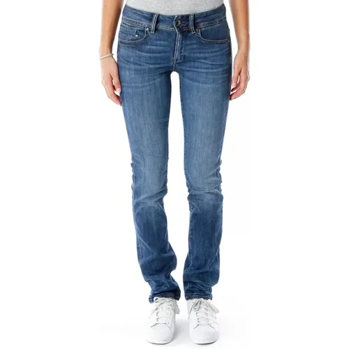 Midge Mid Straight Fit Jeans , Damen, Größe: W32 L32 - G-Star - Modalova