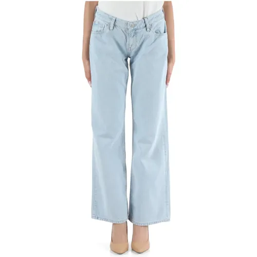 Extrem niedrig sitzende Baggy Jeans , Damen, Größe: W24 - Calvin Klein Jeans - Modalova