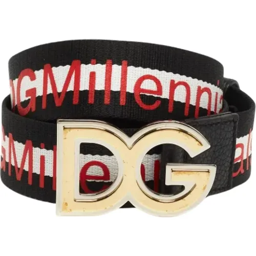 Pre-owned Canvas belts , female, Sizes: ONE SIZE - Dolce & Gabbana Pre-owned - Modalova