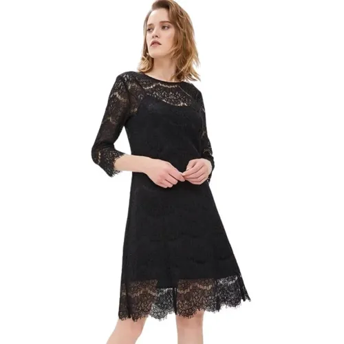 Lace Dress with 3/4 Sleeves , female, Sizes: L - Liu Jo - Modalova