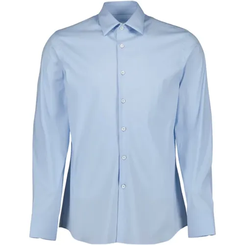 Classic Poplin Shirt , male, Sizes: XL, L - Prada - Modalova