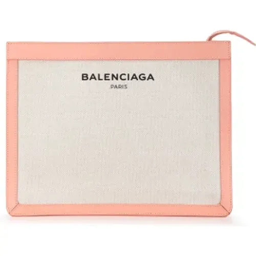 Pre-owned Canvas clutches , female, Sizes: ONE SIZE - Balenciaga Vintage - Modalova