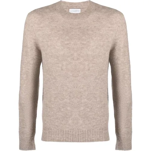 Rundhals Strickpullover,Derby R Neck Pullover - Ballantyne - Modalova