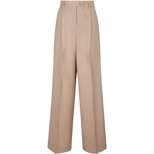 Wide Leg Wool Trousers , female, Sizes: S, 2XS, 3XS, XS - Max Mara - Modalova