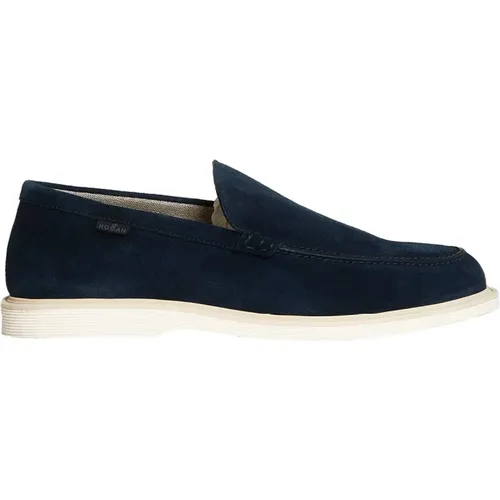 Suede Loafer Shoes , male, Sizes: 7 1/2 UK - Hogan - Modalova