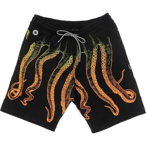 Gradient Sweatshorts Schwarz Leichte Trainingshorts , Herren, Größe: L - Octopus - Modalova