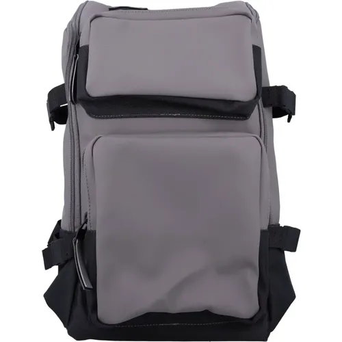 Grey Trail Cargo Backpack Handbag , unisex, Sizes: ONE SIZE - Rains - Modalova