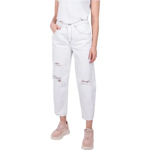 Lockere Weiße Shelter Jeans , Damen, Größe: W26 L34 - drykorn - Modalova