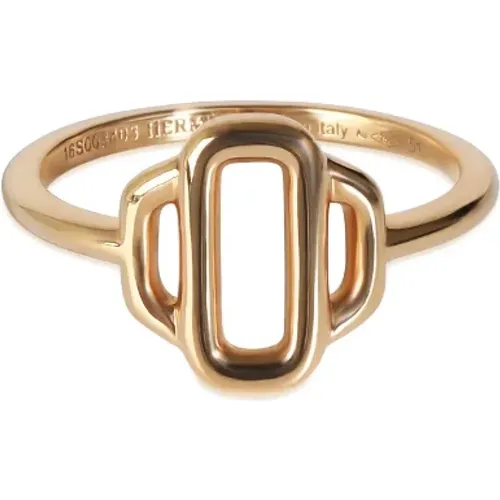 Pre-owned Rose Gold rings , female, Sizes: ONE SIZE - Hermès Vintage - Modalova