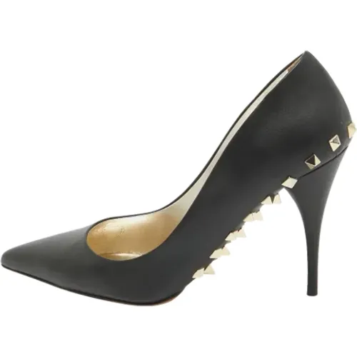 Pre-owned Leather heels , female, Sizes: 7 1/2 UK - Valentino Vintage - Modalova