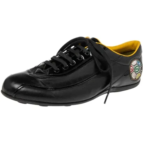Pre-owned Leder sneakers , Damen, Größe: 43 1/2 EU - Gucci Vintage - Modalova