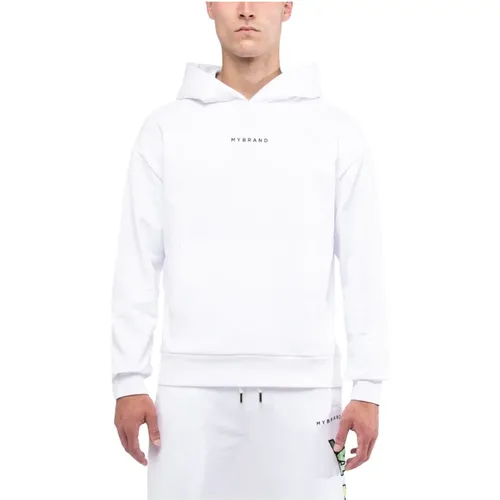 Regenbogen College Hoodie in Weiß , Herren, Größe: XS - My Brand - Modalova