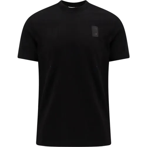 Schwarzes Crew-neck T-Shirt, Hergestellt in Italien , Herren, Größe: XL - Salvatore Ferragamo - Modalova