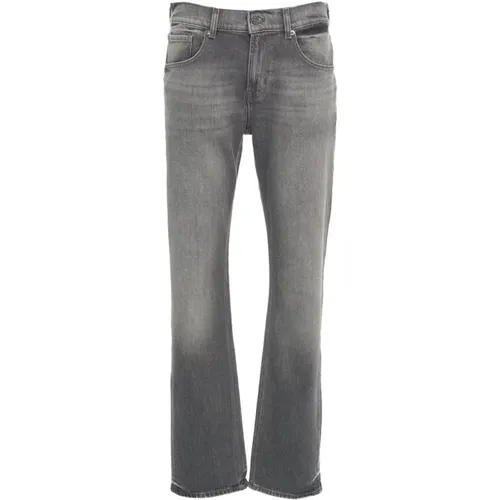 Graue Straight Jeans The Straight Check - 7 For All Mankind - Modalova