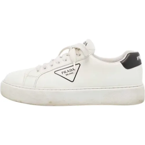 Pre-owned Leather sneakers , male, Sizes: 11 1/2 UK - Prada Vintage - Modalova