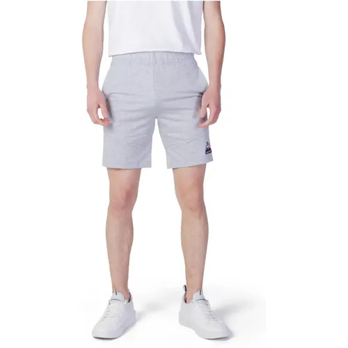 Graue Slip-On Shorts Frühling/Sommer Einfarbig , Herren, Größe: 2XL - Le Coq Sportif - Modalova