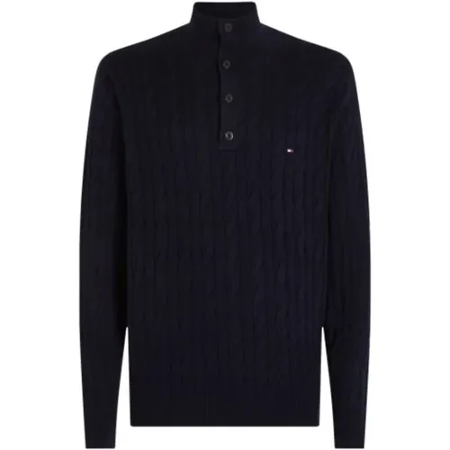 Klassischer Baumwoll-Cable-Knit-Pullover , Herren, Größe: 3XL - Tommy Hilfiger - Modalova