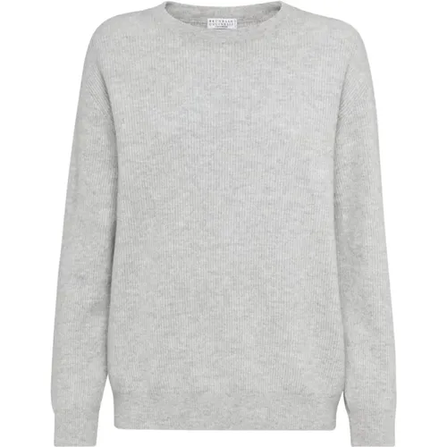 Grauer Sweatshirt Aw24 Damenbekleidung - BRUNELLO CUCINELLI - Modalova