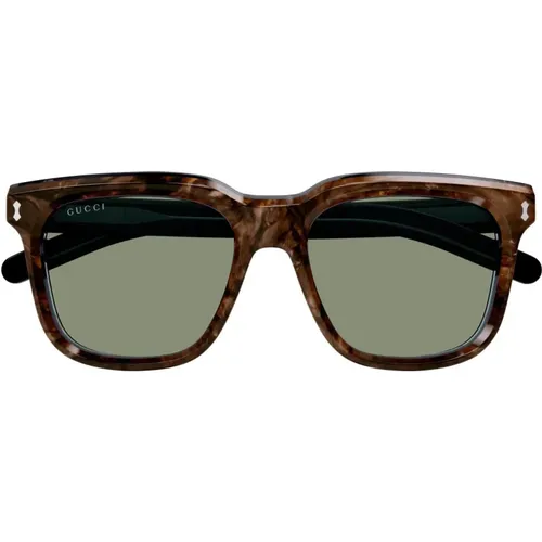 Blaue Sonnenbrille Gg1523S 003,/Grey Sunglasses - Gucci - Modalova
