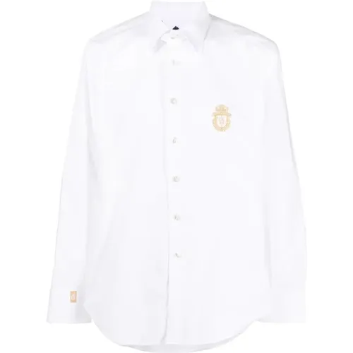 Weißes Langarm-Casual-Hemd , Herren, Größe: 2XL - Billionaire - Modalova