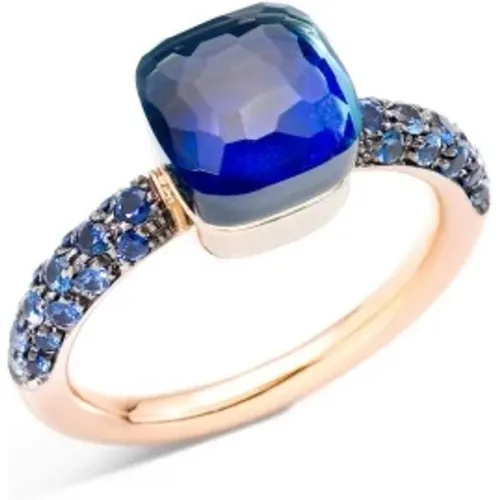 London Topaz and Sapphire Ring , female, Sizes: 55 MM - Pomellato - Modalova