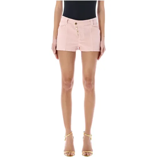 Iced Asymmetrische Denim Shorts Ss23 , Damen, Größe: W28 - Tom Ford - Modalova