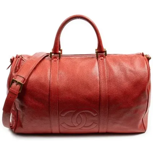 Pre-owned Leather travel-bags , female, Sizes: ONE SIZE - Chanel Vintage - Modalova