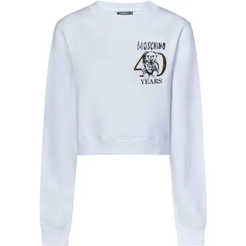 Teddy Bear Print Sweater , female, Sizes: S, XS - Moschino - Modalova