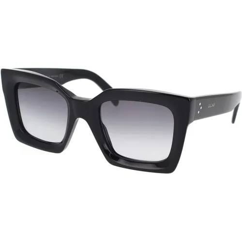 Geometric Sunglasses with Grey Gradient Lenses , unisex, Sizes: 51 MM - Celine - Modalova