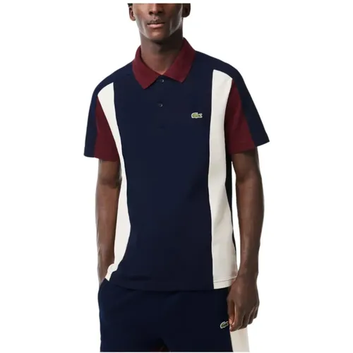 Colorblock Polo Shirt for Men , male, Sizes: S, L, M - Lacoste - Modalova