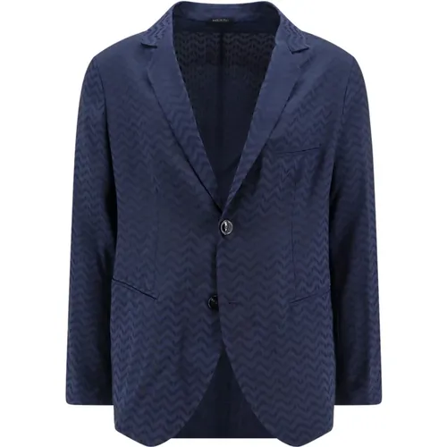 Classic Blue Blazer , male, Sizes: M - Giorgio Armani - Modalova