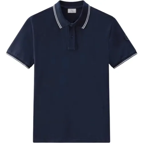 Classic Men`s Polo Shirt , male, Sizes: L - Woolrich - Modalova
