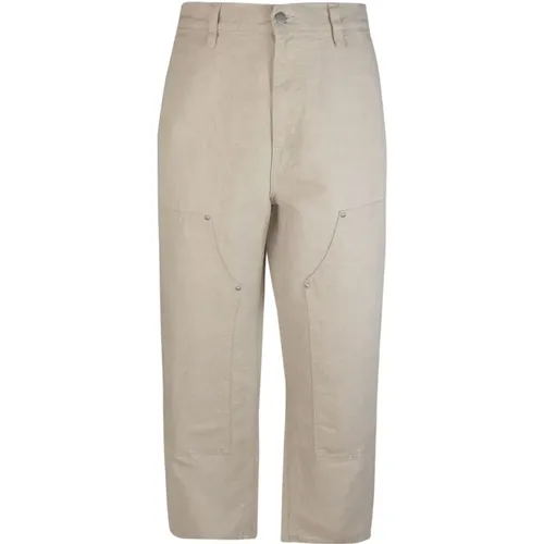 Double Knee Cotton Linen Trousers , male, Sizes: M - Carhartt WIP - Modalova