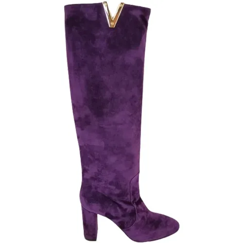 Stilvolle und Trendige Violette Stiefel - Via Roma 15 - Modalova