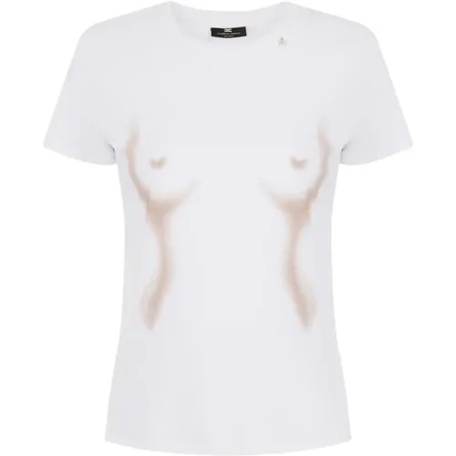 T-Shirts , female, Sizes: M, L, S - Elisabetta Franchi - Modalova