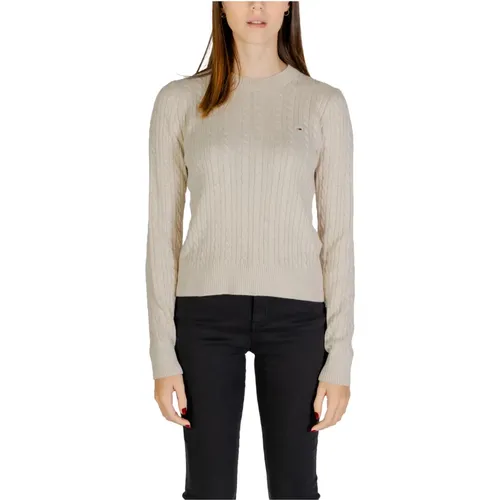 Baumwoll Damen Pullover Kollektion Herbst/Winter , Damen, Größe: S - Tommy Jeans - Modalova